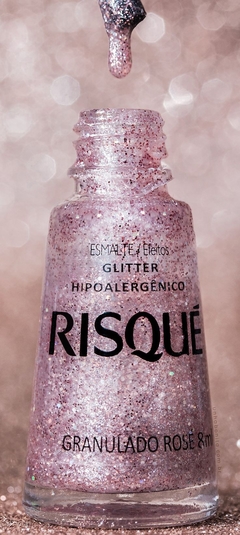 esmalte risqué granulado rosé 8ml na internet