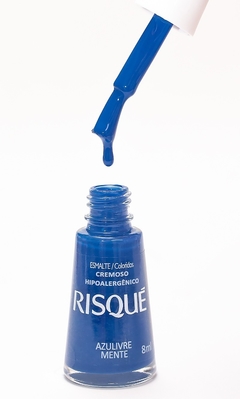 esmalte risqué azulivre mente 8ml - laysa lourrane