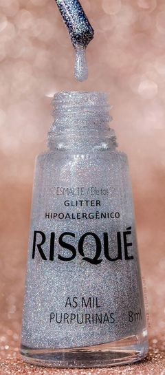 esmalte risqué as mil purpurinas 8ml na internet