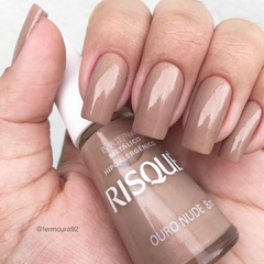 esmalte risqué ouro nude 8ml