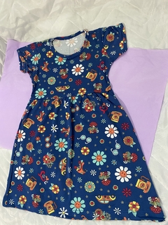 vestido estampado M ( 4 a 6 anos)