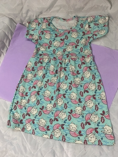 vestido estampado M ( 4 a 6 anos)