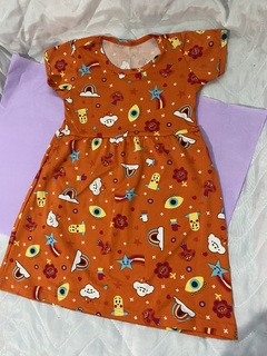 vestido estampado M ( 4 a 6 anos)