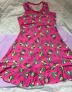 vestido estampado G ( 8 anos)