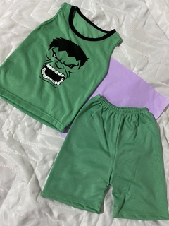 conjunto regata hulk e short verde