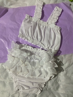 cropped e calcinha bunda rica branco