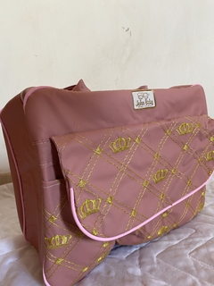 Imagem do kit bolsa mala maternidade 5 peças minha princesa rosé