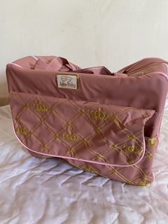 kit bolsa mala maternidade 5 peças minha princesa rosé na internet