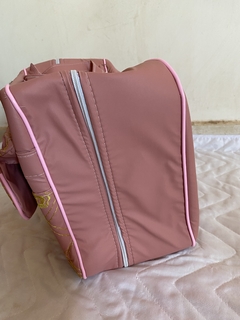 kit bolsa mala maternidade 5 peças minha princesa rosé - laysa lourrane