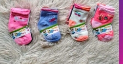 3 pares de meia de 0 a 6 meses - feminino