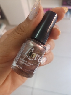 esmalte love cromado ouro chique 6,5 ml