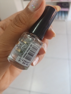 esmalte love glitter prata 3D 6,5 ml - comprar online