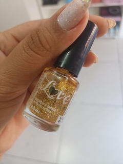 esmalte love glitter dourado 6,5 ml