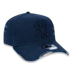 Boné New Era 9Forty A-Frame Aba Curva Ajustável Destroyed MLB New York Yankees