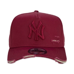 Boné New Era 9Forty A-Frame Aba Curva Ajustável Destroyed MLB New York Yankees na internet