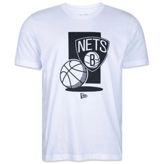 Camiseta Regular NBA Brooklyn Nets Core Manga Curta