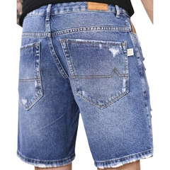 Bermuda jeans com rasgos - comprar online