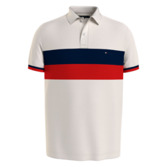 Camisa Polo Regular Tommy Hilfiger Colourblock Reg