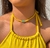 Choker Brasil Amarelo Bandeira - comprar online