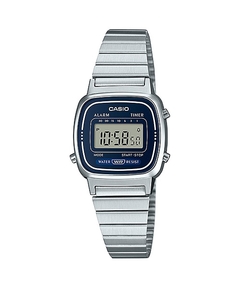 Relógio Casio Vintage Digital Feminino LA670WA-2DF Prata