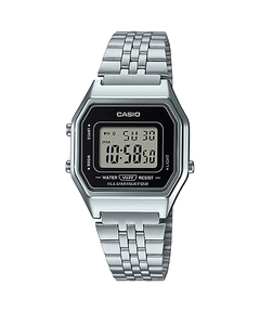 Relógio Casio Vintage Digital Feminino LA680WA-1DF Prata