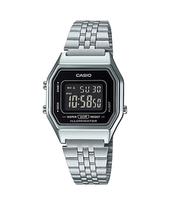 Relógio Casio Vintage Digital Feminino LA680WA-1BDF Prata