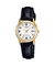 Relógio Casio Feminino Analógico LTP-V002GL-7BUDF Pulseira de Couro Preto