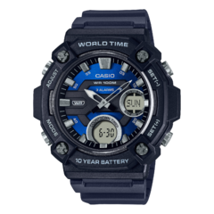 Relógio Casio Masculino Anadigi World Time AEQ-120W-2AVDF