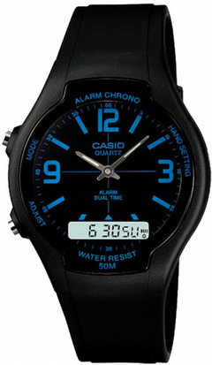 Relógio Casio Anadigi AW-90H-2BVDF Preto