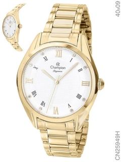 Relógio Champion Feminino Elegance CN25949H Dourado