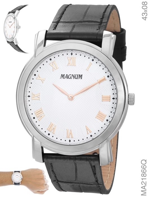 Relógio Magnum Masculino Ref: MA32167f Cronógrafo - Relojoaria - Art Clock  (Barueri)