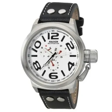 Relógio Magnum Sports MA34843P Quartz Pulseira de Couro Marrom em