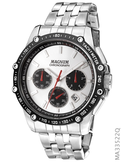 Relógio Magnum Masculino Sports MA33657P Chronograph Preto