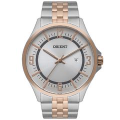 Relógio Orient Eternal Masculino MTSS1111 S2SR Prata/Rosê