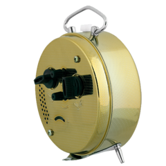 Relógio Despertador Mecânico Herweg 2210-208 Dourado Picoteado - comprar online