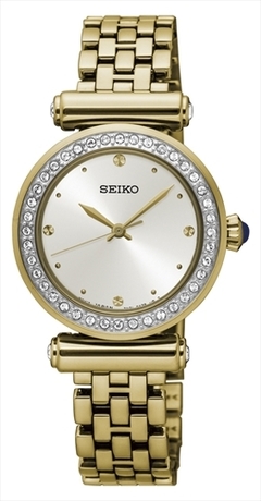 Relógio Seiko Feminino SRZ468B1 B1KX Pulseira de Aço Dourada