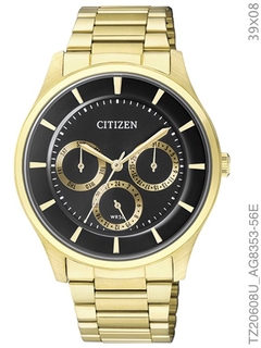 Relógio Citizen Masculino Multifunção TZ20608U/AG8353-56E Dourado