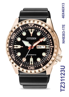 Relógio Citizen Automático TZ31123U Pulseira de Borracha