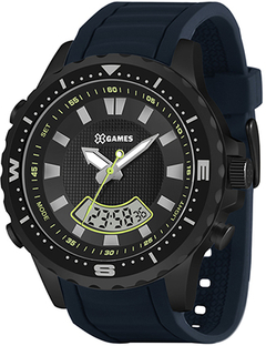 Relógio XGames Masculino Anadigi XMNPA011 P1DX Pulseira Azul