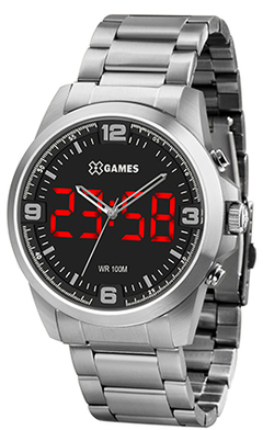 Relógio XGames Masculino Analdigi XMSSA009 P2SX Prata