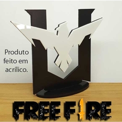 10 - Centro de Mesa Free Fire Acrílico Preto e Branco na internet