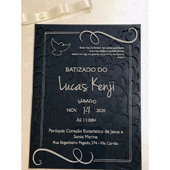 5 Convite de Batizado Casamento Debutante em Acrílico Cristal na internet