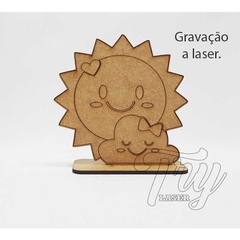 10 - Centro de Mesa Chuva de Amor Sol e Nuvem - Try Laser