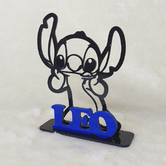 10 - Centro de Mesa Lilo e Stitch nome Sobreposto Azul - comprar online