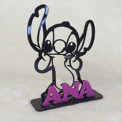 10 - Centro de Mesa Lilo e Stitch nome Sobreposto Rosa - comprar online