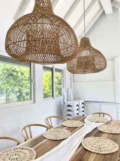 Lampara Doble Rattan - comprar online