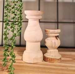 Candelabro de madera - comprar online