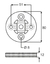 MANCHON DIRECION PEU 504 83/00 / 505 82/95 CON REF METALICO ( 1 manchon, 4 tuercas y 4 bulones)