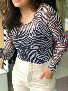 Blusa zebrada - comprar online