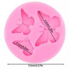 Molde silicona mariposas x3 - comprar online